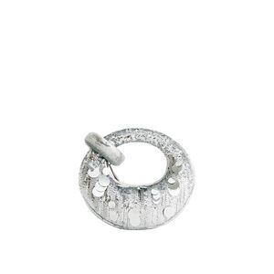 7665 Abacus Top Handle Bag - Metallic Sequin Silver - Mini